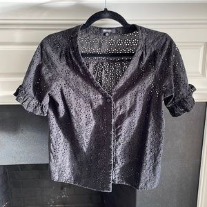 Madewell, very popular eyelet top